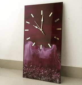 COMBINES Epoxy Resin Wall <b>Clock</b> Epoxy Resin Living Room best qulatiye Furniture Home Decor Wall <b>Clock</b> Customized best - Product Image 4