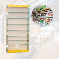 Comptoir d'affichage en verre et métal ADONG A35 avec écran LED, design recyclable pour téléphones |   Meuble de présentation pour magasins |   OEM/ODM Vietnam