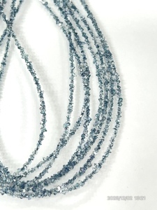 Cuentas de Topacio Azul Natural de Calidad AAA, Color Herkimar, Recubiertas de Cuarzo, Tamaño 2-3 mm - Product Image 4