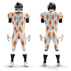 Conjunto de camiseta de fútbol americano directo de fábrica para niños personalizable transpirable corto de talla grande entrega rápida precio bajo OEM - Product Image 4