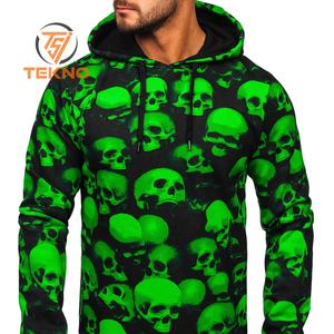 Sweats à capuche personnalisés pour hommes, vente en gros bon marché, pull à capuche tricoté à motif imprimé en tissu polaire 100% polyester - Product Image 3