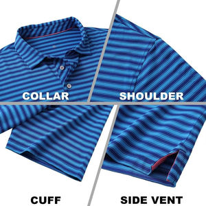 Camiseta Blanca de Manga Corta para Hombre, de Spandex/Algodón, Transpirable, con Cuello Alto, Tallas Grandes, Personalizable con Logotipo, ODM - Product Image 4