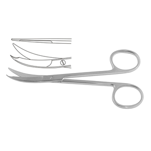 Ciseaux à point Northbent de qualité supérieure courbés 13 cm ciseaux à point chirurgical en acier inoxydable approuvés ISO et CE - Product Image 1