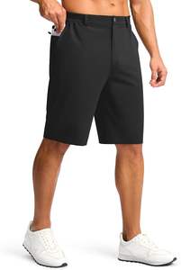 Short de golf décontracté solide de haute qualité pour hommes, léger et extensible avec 3 poches, séchage rapide, été respirant - Product Image 3