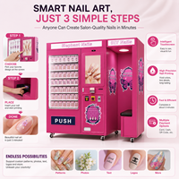 Distributeur automatique d'imprimantes à ongles IA modernes et innovantes pour centres commerciaux et diverses boutiques, prend en charge les API et les SDK