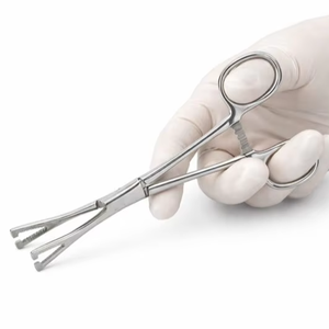 Stainless Steel Allis Tissue Forceps Surgical Instrument with <b>Ratchet</b> Lock - Product Image 5