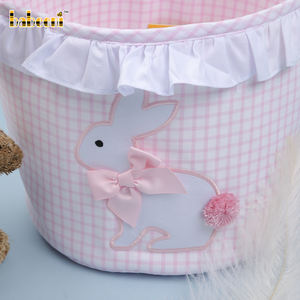 Bolso de Mano ODM para Niñas, Diseño Floral con Aplicaciones de Conejos, Cierre Deslizante, Retardante de Llama, Bordado a Mano, Verano-BB2974 OEKO-TEX - Product Image 2