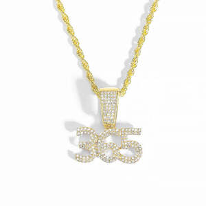 365 Colgante Hip Hop Numérico Bling - Product Image 4