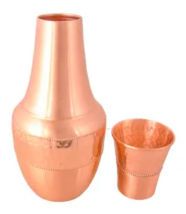 Bouteille d'eau en plastique d'aspect cuivre personnalisée de qualité supérieure pichet au meilleur prix avec couvercle pour les cadeaux - Product Image 5