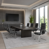 Chaise de bureau de direction moderne à dossier haut, chaise de visiteur rembourrée noire avec base en traîneau chromé