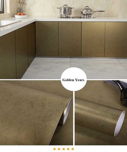 Papel pintado decorativo de Metal Peel and Film cepillado plata <span class=keywords><strong>Acero</strong></span> inoxidable PVC <span class=keywords><strong>vinilo</strong></span> impermeable refrigerador del hogar pegatina - Product Image 2