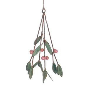 Diseño clásico Estilo americano Hierro Color verde Tamaño personalizado Adorno colgante de Navidad para el hogar Decoración de árboles al aire libre - Product Image 1