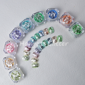 Beautiful Chunky Iridescent and Holographic Pink <strong>Blue</strong> Lavender Hue Translucent Mixed <strong>Glitter</strong> in Various Sizes MOQ 1kg - Product Image 1