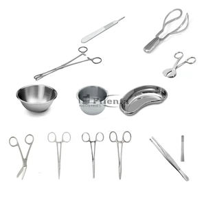 Fournisseur direct d'usine, kits de pansements chirurgicaux manuels en acier inoxydable, services OEM/ODM disponibles, approuvés CE, réutilisables - Product Image 1