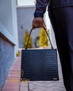 Bolso Tote de Piel Sintética de Lujo para Mujer, Correa Cruzada Ajustable, Forro de Poliéster con Patrón Sólido, Cierre Magnético, Ecológico - Product Image 4