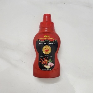 Salsa de Chile rojo de 250g en botella exprimible de plástico dulce picante con sabor a cangrejo condimento en caja ajo tomate sal ingredientes OEM - Product Image 3