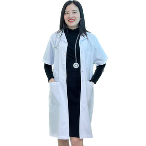 เสื้อปอนโชแขนยาวสีขาวสำหรับผู้หญิงและผู้ชายเสื้อโค้ทแล็ปสำหรับแพทย์ร้านขายยาทางการแพทย์ร้านขายสัตว์เลี้ยงเสื้อคลุมความงาม - Product Image 5