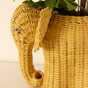 Panier à plantes en rotin éléphant, rotin naturel, fait à la main, porte-plante décoratif - Product Image 5
