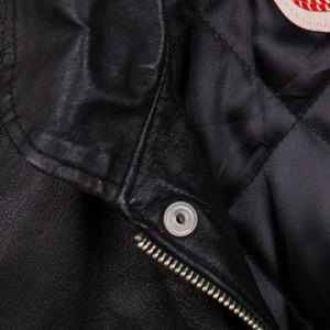 Chaqueta de cuero con soporte cómodo de peso pesado de buena calidad, chaqueta de cuero Kart de manga larga con estampado para exteriores - Product Image 5