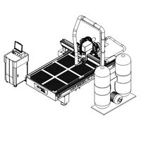 Routeur CNC CCD 1325 1530 de qualité supérieure avec système de positionnement visuel CNC pour la signalétique, le mousse et les meubles
