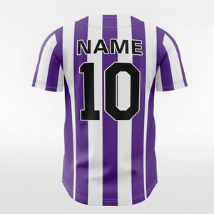 Maillots de baseball personnalisés très demandés, 100 % polyester respirant, séchage rapide, col en V, broderie sublimée pour hommes adultes - Product Image 5