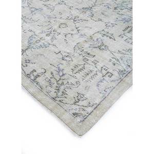 Tapis en laine noué à la main beige-brun vintage pour la maison - Idéal pour salon, couloir, entrée, chambre d'adolescent - Motif médaillon rectangulaire en puzzle - Product Image 2