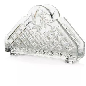 Crystal Napkin Holder - Elegant <b>Glass</b> Tissue Stand for Upscale Dining & Special Occasions - Product Image 1