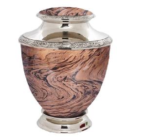 Urna funeraria de metal de estilo clásico de nuevo diseño para cenizas para honrar recuerdos Urna conmemorativa con diseño pulido a precio de mayorista - Product Image 3