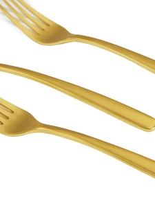 Tenedor de metal dorado con logotipo personalizado para restaurante, hotel, uso doméstico a bajo precio de la India - Product Image 6