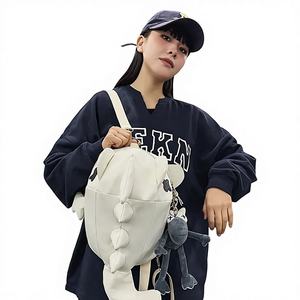 Sac à dos tendance grande capacité motif requin, idéal pour l'école, les étudiants (collège, lycée, université), hommes et femmes, pour le quotidien et le cyclisme - Product Image 1