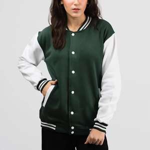 Veste universitaire de haute qualité hommes et femmes Chenille broderie manches en cuir Baseball personnalisé - Product Image 1