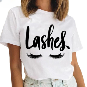 Womens <b>Funny</b> Cartoon Printed T <b>Shirt</b> Short Sleeve Graphic Casual Comfortable Fashionable Ladies Tops - Product Image 1