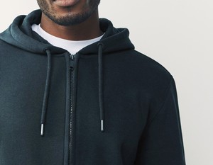 Sudadera con capucha cálida y elegante con cremallera para exteriores Estilo urbano Sudadera con capucha con cremallera pesada para atuendo de calle - Product Image 3