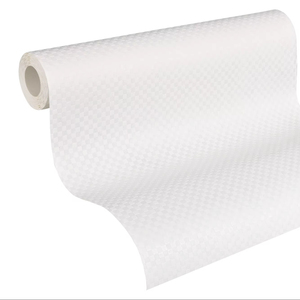 Made in Germany - Coatable Wallpaper rolls Geometric Paintable White Non Woven Vinyl Wallpaper for painting - <b>10</b>,05 x 0,53 m - Product Image 1