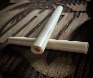 Rouleau de corne de vache naturelle Corne de buffle Corne de boeuf Rouleau pour manche de couteau et timbre de sceau Matériel d'artisanat indien f s international - Product Image 2