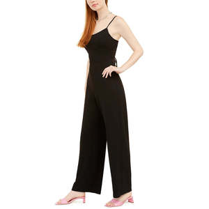 Teeze Me Tuta basic nera da donna per ragazze, vita alta con scollo rotondo e allacciatura sul retro, taglia 15 - Product Image 3