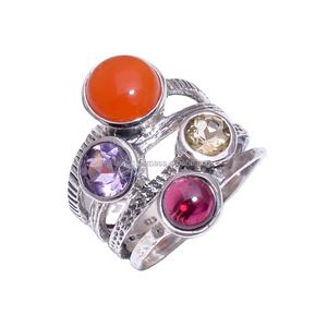 เครื่องประดับแฮนด์เมดเงินสเตอร์ลิง925ดีที่สุดแหวนคละแบบขายส่งสำหรับงานแต่งงานและงานปาร์ตี้ที่ผลิตโดยซัพพลายเออร์ - Product Image 1