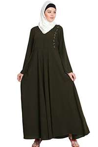 Tissu Nida de meilleure qualité Polyester arabe ethnique Style modeste robe de bal Abaya hiver Collections naturel femmes ceinture pour - Product Image 2