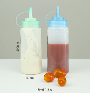 15oz LDPE Plastic Sauce Squeeze Bottle Home Kitchen & Restaurant <b>Ketchup</b> & Condiment Refillable for Party Use - Product Image 3