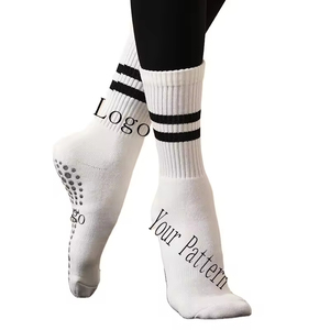 Custom Pilates Grip <b>Socks</b> for <b>Women</b> and Men Workouts Pilates <b>Socks</b> Crew Strips High Quality Cotton Custom Color Pilates <b>Socks</b> - Product Image 1
