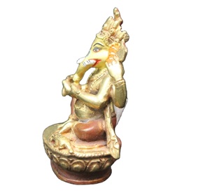 Estatua de latón de alta calidad escultura tibetana Ganesha budismo acabado antiguo bronce Metal icono religioso indio ¡Compre ahora! - Product Image 4
