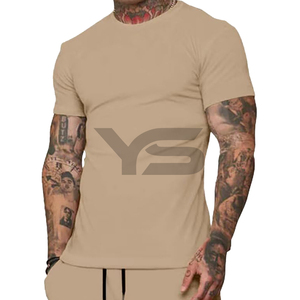 T-shirt d'entraînement unisexe pour hommes T-shirt de sport unisexe en tissu uni à séchage rapide 100% coton avec impression de logo personnalisé - Product Image 1