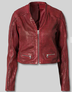 Veste en cuir unisexe modèle 2026 – Écologique, respirante, coupe-vent, col montant, logo frontal, style vintage - Product Image 1