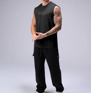 Débardeur de musculation pour homme, respirant, en maille, avec logo personnalisé, pour la salle de sport, le fitness, l'entraînement, la course à pied - Product Image 4