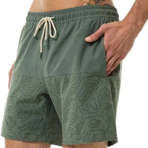 Short de sport pour hommes, 100% coton, solide, respirant, fitness, basket-ball, course, entraînement, activités de plage, cordon de serrage - Product Image 2