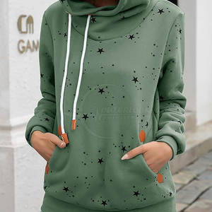 Mujeres La mejor ropa de moda Diseña tu propio logotipo Sudaderas con capucha para mujeres Sudaderas con capucha de algodón 100% para uso en adultos - Product Image 6