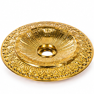 Farida Luxury Luxury <b>Mini</b> solid brass Hookah with Double <b>sided</b> unique tray - Product Image 2