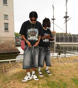 เสื้อยืดผ้าฝ้าย250gsm เฮฟวี่เวทไซส์ใหญ่พิเศษพิมพ์ลายกราฟิกแนวสตรีทแวร์สไตล์โอเวอร์ไซส์พลัสไซส์เพื่อความสบาย - Product Image 2