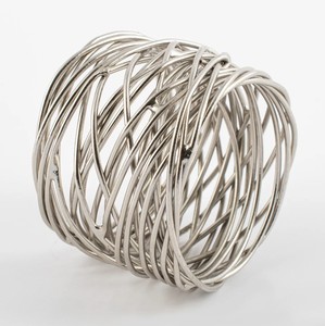 Silver Mesh Handmade Napkin <b>Ring</b> - Product Image 1