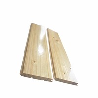 Plaque de protection murale en bois massif de pin blanc du Guangdong sans peinture, pour plafond et décoration intérieure de sauna